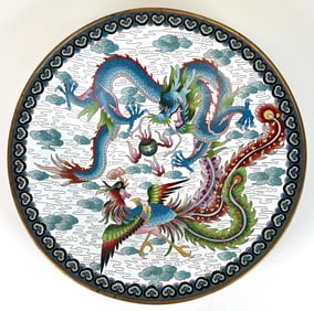 JAPANESE CLOISONNE CHARGER BOWL