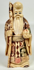 ORGANIC FU LU SHOU GOOD FORTUNE CARVING