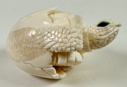 ORGANIC CARVING OF A TURTLE