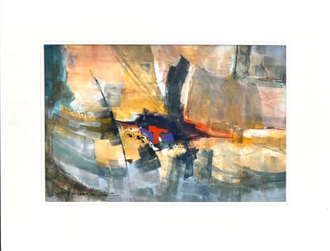 GARY BURDETTE ABSTRACT PAINTING