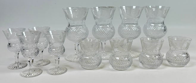 EDINBURGH CRYSTAL THISTLE GLASS WARES