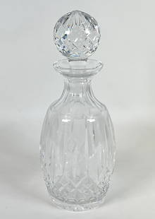 WATERFORD CRYSTAL - LISMORE DECANTER: EXCELLENT. 10.5"