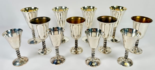 ROMAS SPANISH SHERRY SILVERPLATE GOBLETS