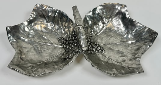ITALIAN PEWTER NUT DISH