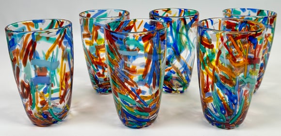 CONFETTI GLASS TUMBLERS