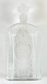 EARLY BOHEMIAN GLASS DECANTER