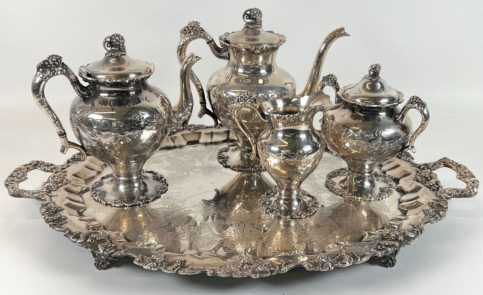 E.G. WEBSTER & CO. SILVER PLATE SERVING SET (1 of 3)