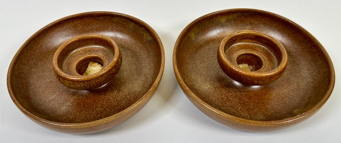 GORDY - GEORGIA ART POTTERY CANDLESTICKS