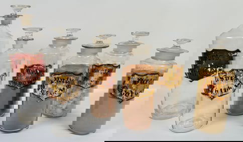 ANTIQUE APOTHECARY BOTTLES