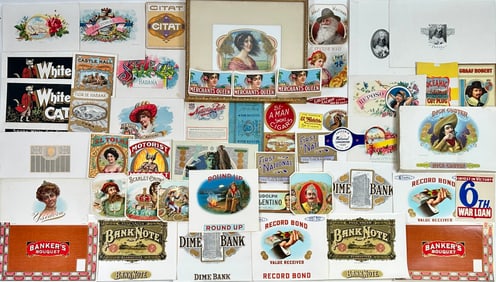 HUGE COLLECTION OF CIGAR LABELS