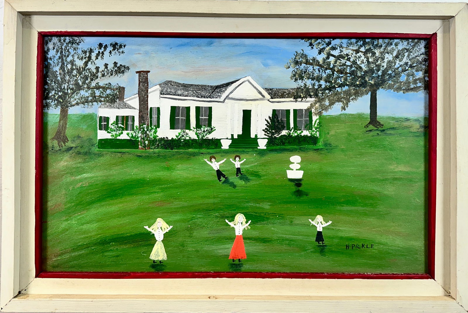 HELEN PICKLE FOLK ART PAINTING (1 of 3)