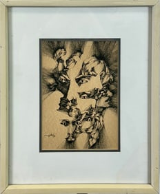 MYSTERY ARTIST - SURREALIST LITHOGRAPH
