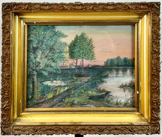 MYSTERY ARTIST - JOSEPHINE LANDSCAPE PAINTING