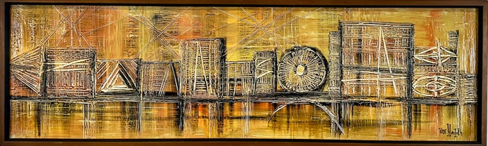 VAN HOOPLE MID-CENTURY ART PANEL