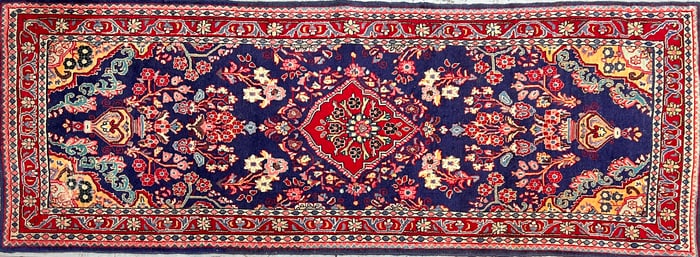 VINTAGE CAUCASIAN RUNNER CARPET