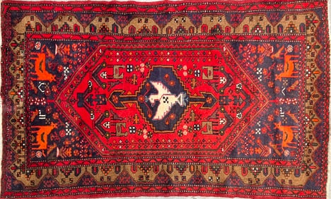 PERSIAN ZANJAN TRIBAL CARPET