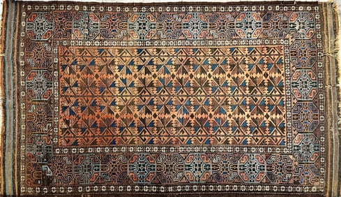 VINTAGE CAUCASIAN AREA CARPET