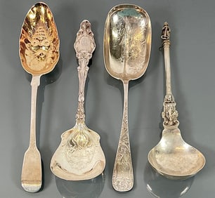STERLING SILVER SERVING SPOONS