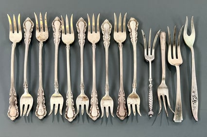 STERLING SILVER COCKTAIL FORKS
