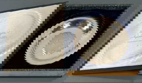 FRANKLIN MINT - STERLING SILVER INAUGURAL PLATE