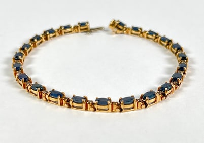 14K GOLD TENNIS BRACELET