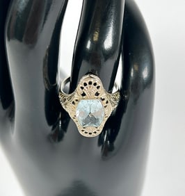 14K GOLD FILIGREE LADIES RING