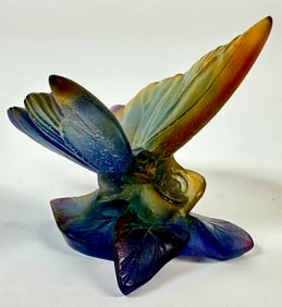 DAUM FRANCE ART GLASS BUTTERFLY