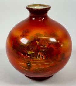 ANTIQUE PORTRAIT BUD VASE