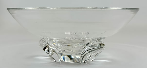 STEUBEN ART GLASS FOOTED BOWL
