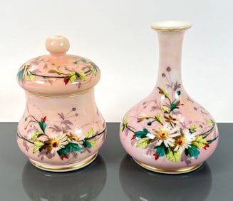 HAND-PAINTED SANDWICH GLASS