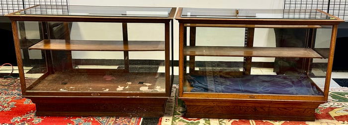ANTIQUE GENERAL STORE DISPLAY CABINETS