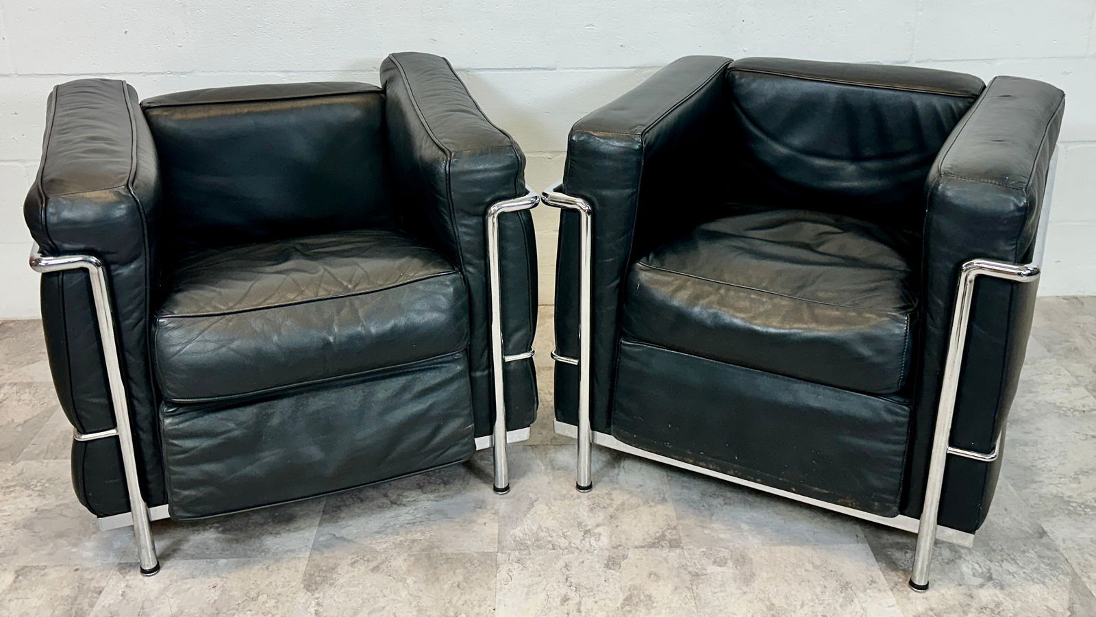 AFTER LE CORBUSIER CASSINA LC2 CHAIRS (1 of 5)