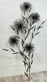 CURTIS JERE POM-POM METAL WALL SCULPTURE