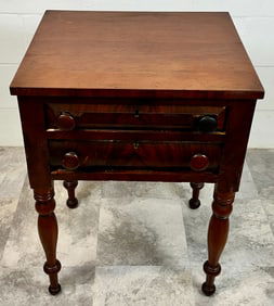 ANTIQUE TWO-DRAWER STAND