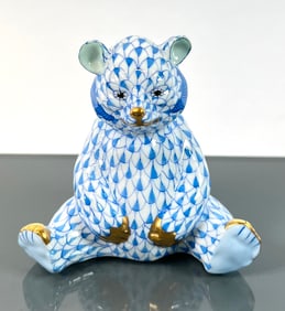 HEREND BLUE FISHNET BEAR