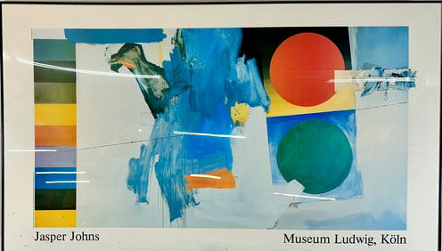 JASPER JOHNS EXHIBITION POSTER