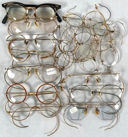 GOLD-TONED VINTAGE EYEGLASS COLLECTION