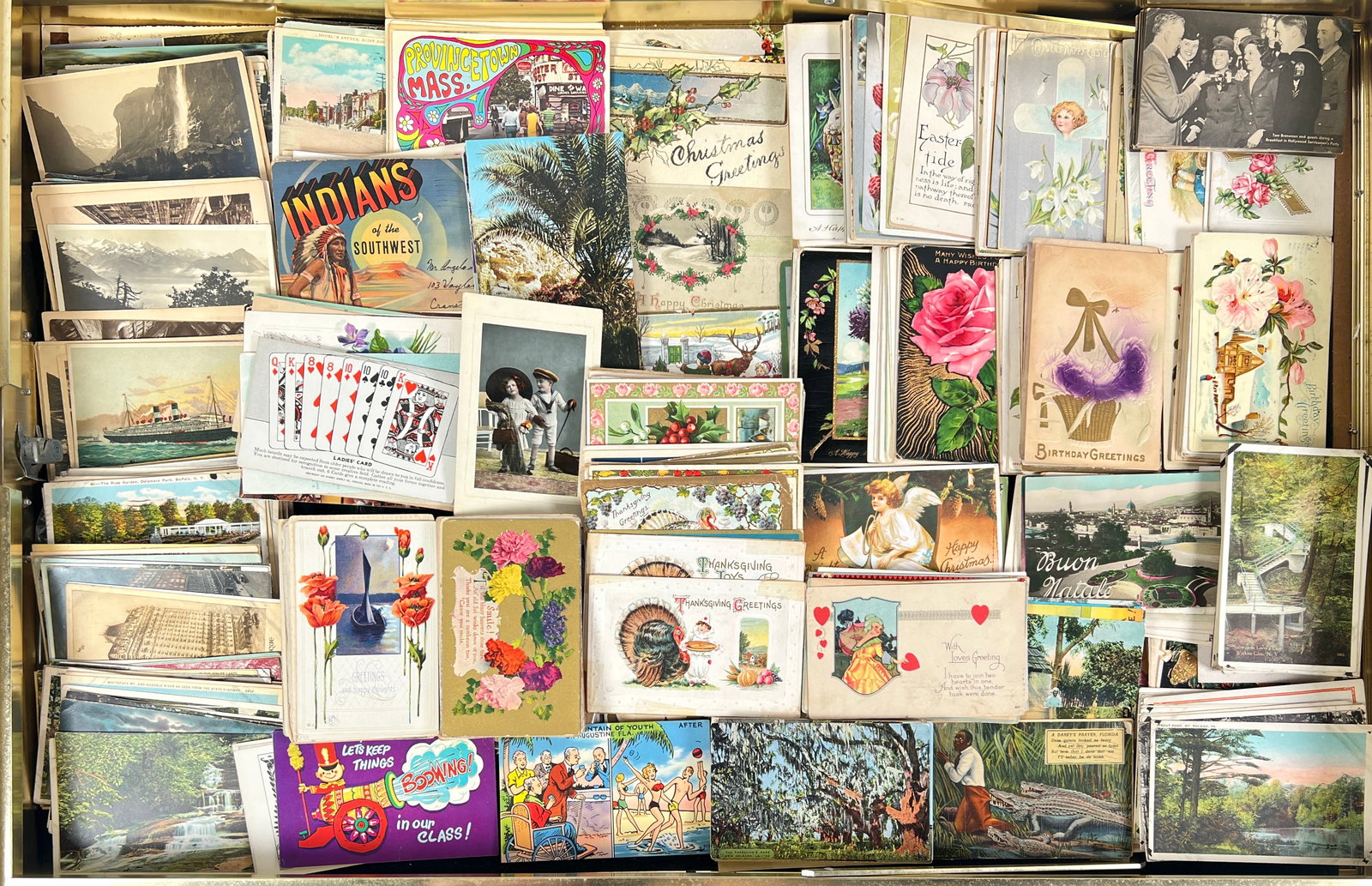 POSTCARD COLLECTION: MOST POSTALLY USED, HOLIDAYS, SOUVENIR, RPPC AND MORE