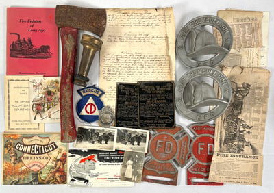 VINTAGE FIREFIGHTING MEMORABILIA