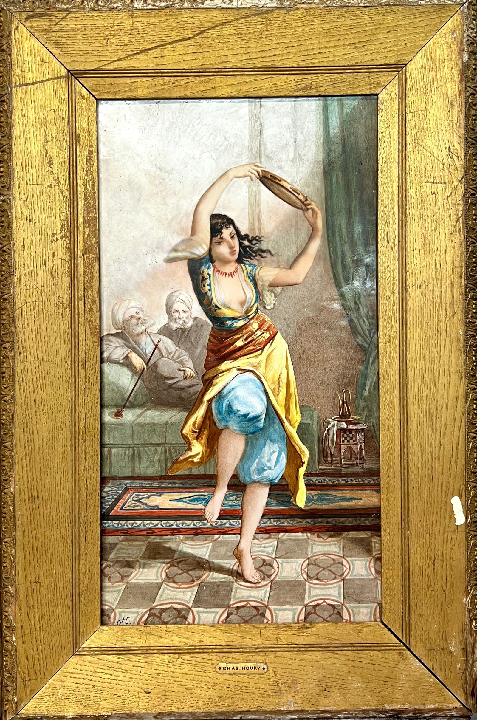 MAISON PICHENOT JULES LOEBNITZ TILE PLAQUE (1 of 3)