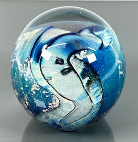 EIKHOLT STUDIOS ART GLASS PAPERWEIGHT