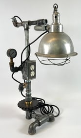 INDUSTRIAL MACHINE AGE TABLE LAMP