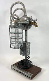 INDUSTRIAL MACHINE AGE TABLE LAMP