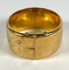 12K GOLD-FILLED EXCALIBUR CUFF BRACELET