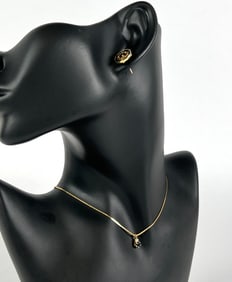 14K GOLD WITH SAPPHIRE JEWELRY SET