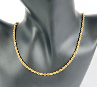 14K GOLD ROPE CHAIN