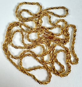 14K GOLD ROPE CHAIN