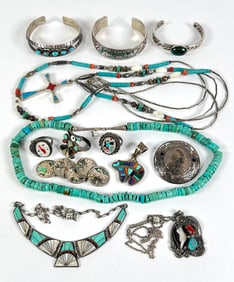ESTATE STERLING SILVER JEWELRY COLLECTION