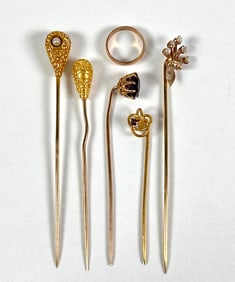 COLLECTION OF GOLD PINS