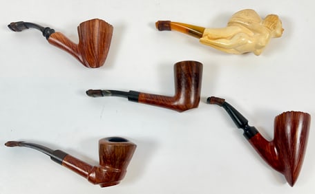 COLLECTION OF TOBACCO PIPES - MEERSCHAUM